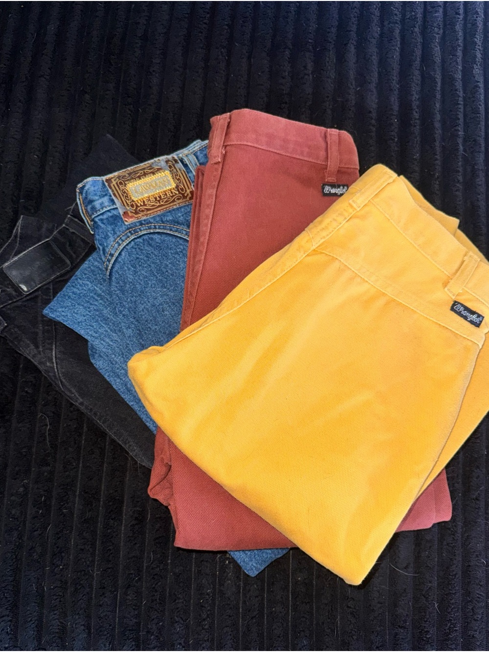 Lot of vintage western jeans